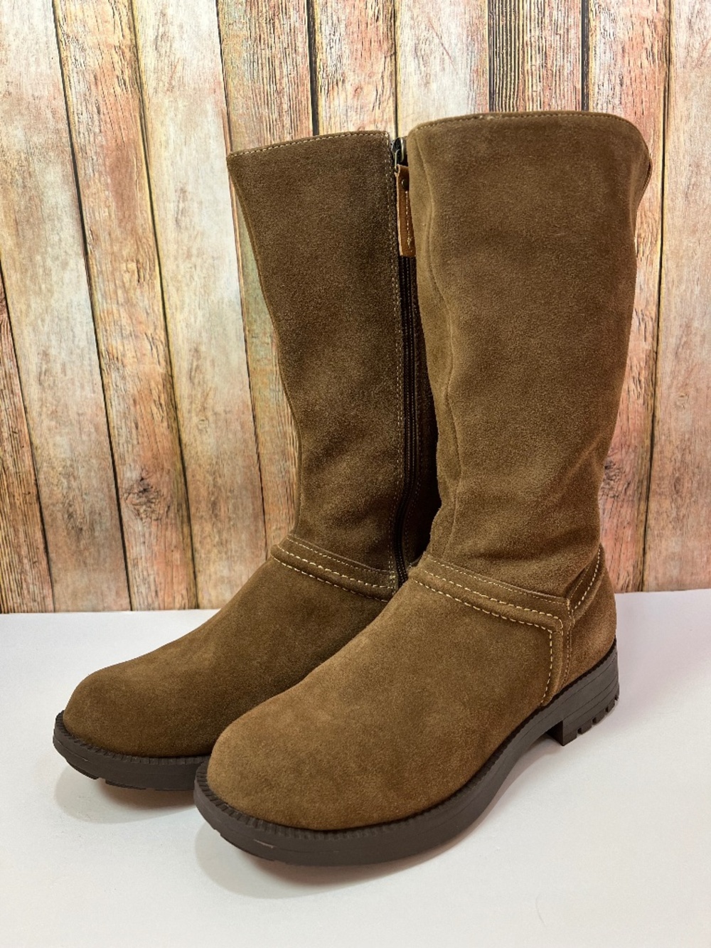 Revitalign Orthotic Water Repellent Suede Mid Boots - Kennedy Size 8B